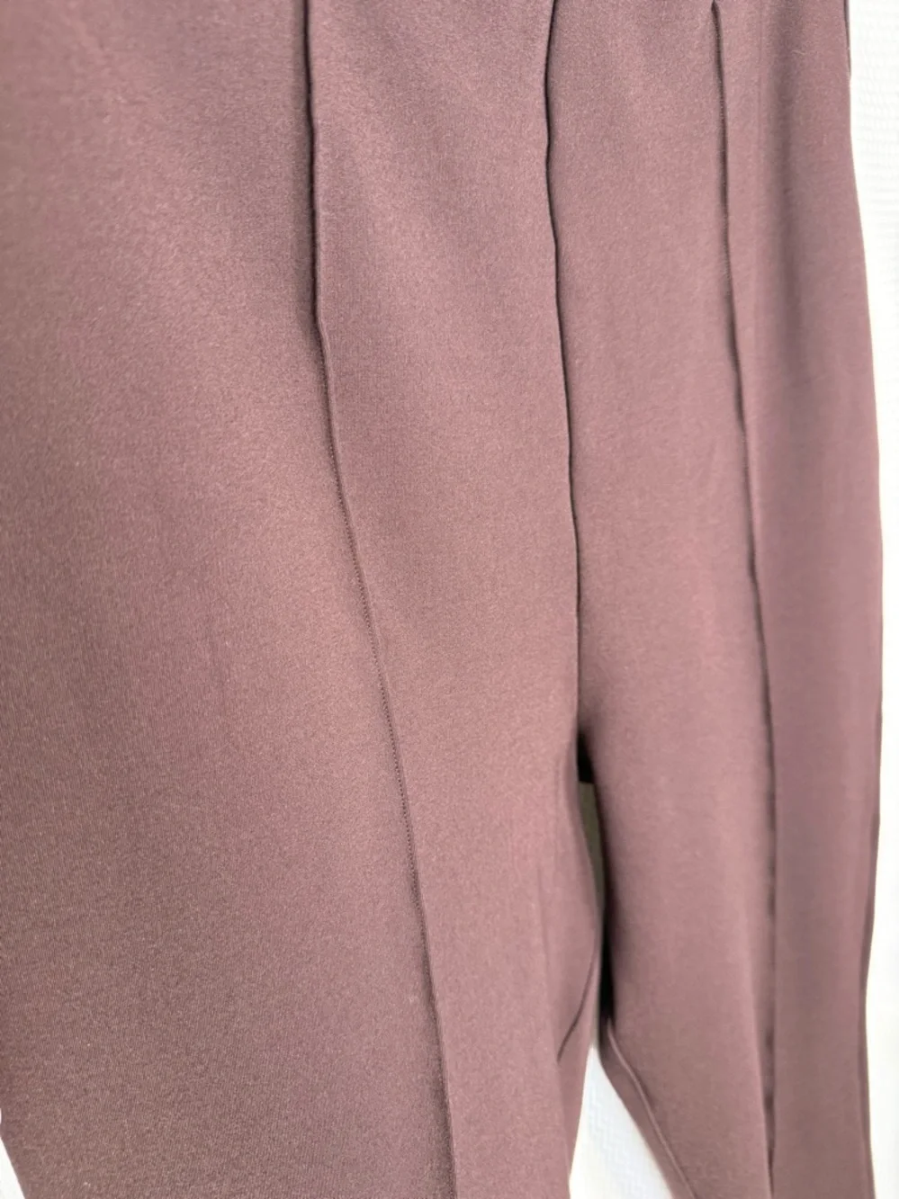 SPANX Micro Pont’e Flare Pants Size XL Deep Burgundy Boot Cut #20792R - Picture 5 of 14